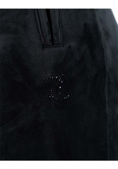 tina outline trackpantVelvet Trousers with Juicy Couture Logo Rhinestones JUICY COUTURE | Trousers | VIJH70699J00